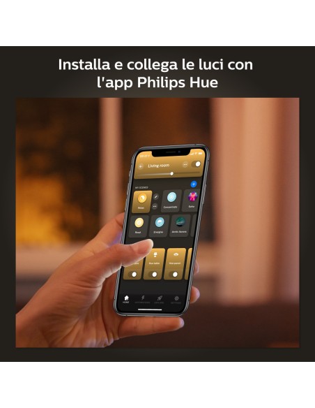 Philips Hue White 4 Lampadine Smart E27 60 W