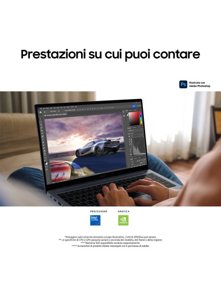 Samsung Galaxy Book4 Intel Core 7 150U Computer portatile 39,6 cm (15.6") Full HD 16 GB LPDDR4x-SDRAM 1 TB SSD NVIDIA GeForce