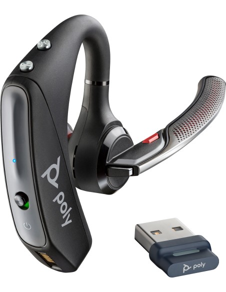 POLY Cuffie Bluetooth Voyager 5200 USB-A + dongle BT700