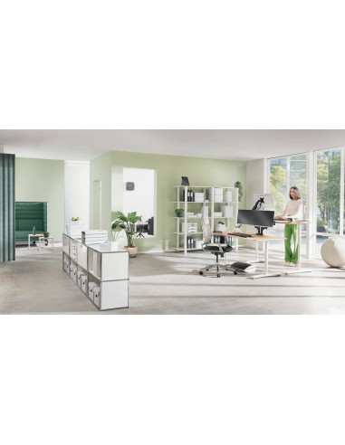 Leitz 65370089 supporto da tavolo per Tv a schermo piatto 81,3 cm (32") Grigio Scrivania