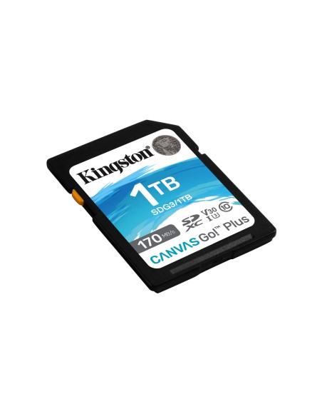 Kingston Technology Scheda SDXC Canvas Go Plus 170R C10 UHS-I U3 V30 da 1TB