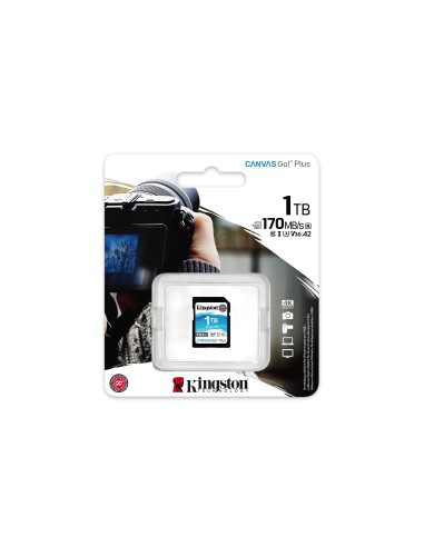 Kingston Technology Scheda SDXC Canvas Go Plus 170R C10 UHS-I U3 V30 da 1TB