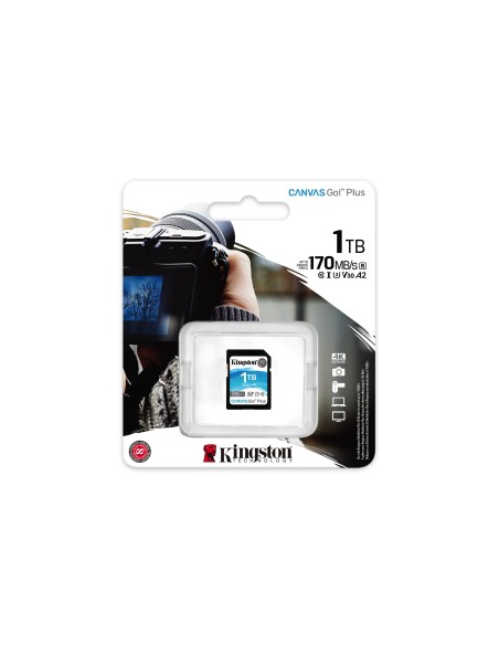 Kingston Technology Scheda SDXC Canvas Go Plus 170R C10 UHS-I U3 V30 da 1TB