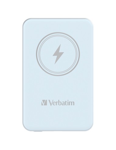Verbatim Charge 'n' Go Polimeri di litio (LiPo) 5000 mAh Carica wireless Blu