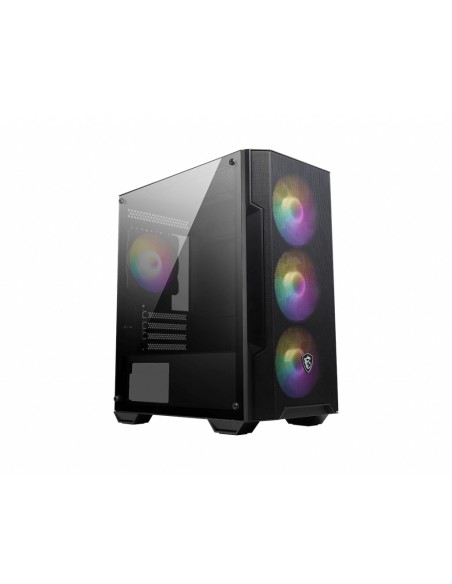 MSI MAG FORGE M100A computer case Micro Tower Nero, Trasparente