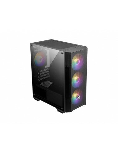 MSI MAG FORGE M100A computer case Micro Tower Nero, Trasparente