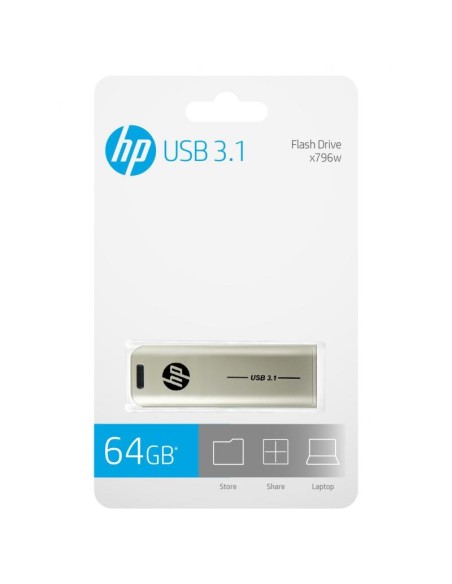 HP x796w unità flash USB 64 GB USB tipo A 3.2 Gen 1 (3.1 Gen 1) Argento