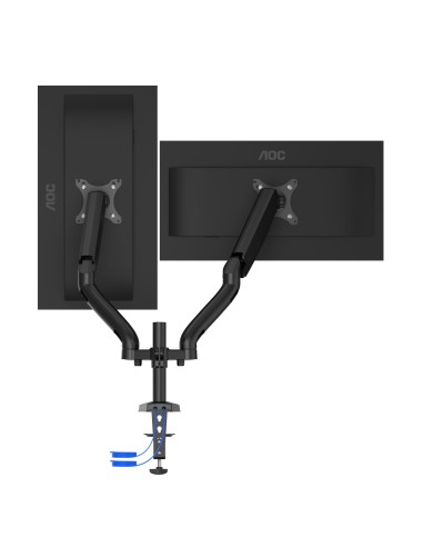 AOC AD110DX supporto da tavolo per Tv a schermo piatto 81,3 cm (32") Nero Scrivania
