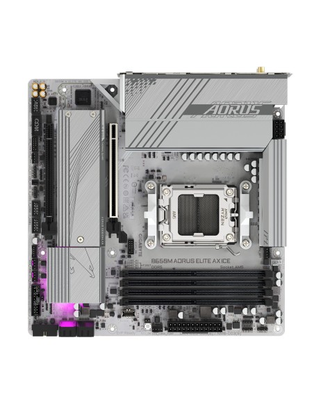 Gigabyte B650M AORUS ELITE AX ICE scheda madre AMD B650 Presa di corrente AM5 micro ATX