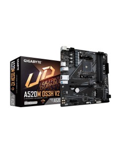 Gigabyte Scheda madre A520M DS3H V2 - Supporta CPU AMD Ryzen serie 5000 AM4, fino a 4733 MHz DDR4 (OC), PCIe 3.0 x16, LAN GbE,