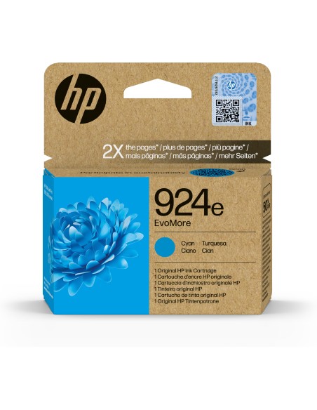 HP Cartuccia di inchiostro ciano originale 924e EvoMore