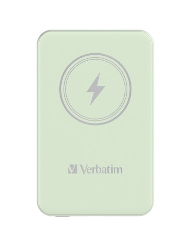 Verbatim Charge 'n' Go Polimeri di litio (LiPo) 5000 mAh Carica wireless Verde