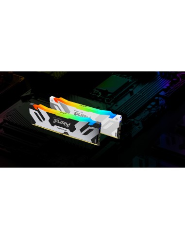 Kingston Technology FURY 16GB 7600MT s DDR5 CL38 DIMM Renegade RGB White XMP