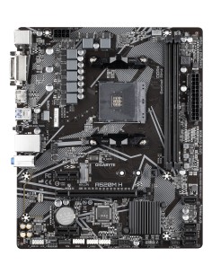 Gigabyte Scheda madre A520M H - Supporta CPU AMD Ryzen serie 5000 AM4, VRM digitale puro 4+3 fasi, fino a 5100MHz DDR4 (OC), 2
