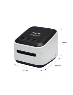 Brother VC-500W stampante per etichette (CD) ZINK (Zero-Ink) A colori 313 x 313 DPI 8 mm s CZ Wi-Fi 2