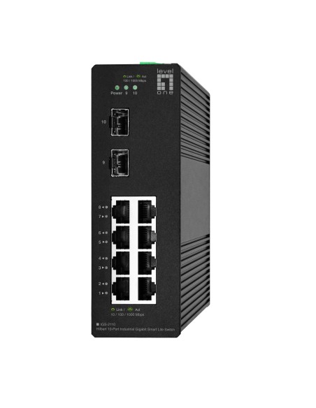 LevelOne IGS-2110 switch di rete Gestito L2 Gigabit Ethernet (10 100 1000) Nero