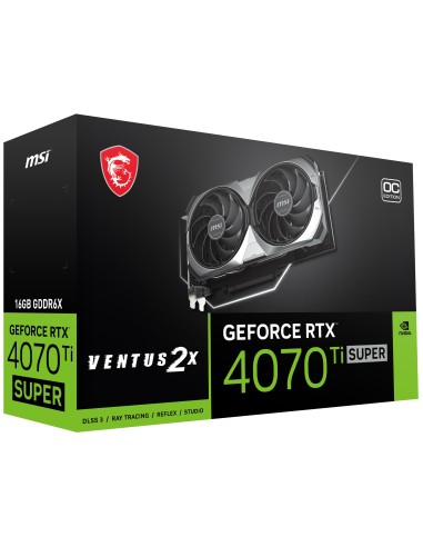 MSI VENTUS GeForce RTX 4070 Ti SUPER 16G 2X OC NVIDIA 16 GB GDDR6X