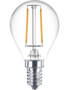 Philips Lampadina candela trasparente a filamento 25 P45 E14