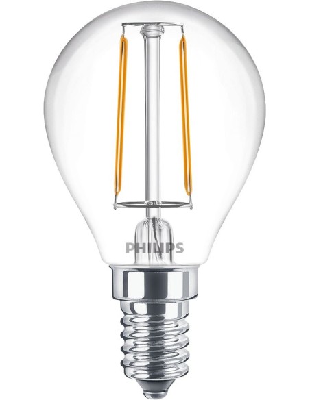 Philips Lampadina candela trasparente a filamento 25 P45 E14
