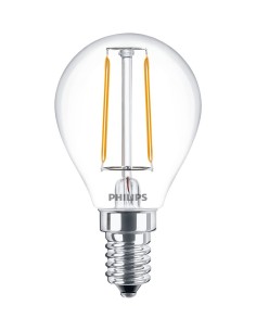 Philips Lampadina candela trasparente a filamento 25 P45 E14 2