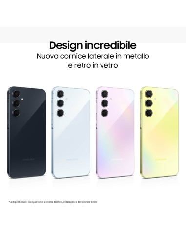 Samsung Galaxy A55 5G Display FHD+ Super AMOLED 6.6”, Android 14, 8GB RAM, 256GB, Dual SIM, Batteria 5.000 mAh, Awesome Lilac