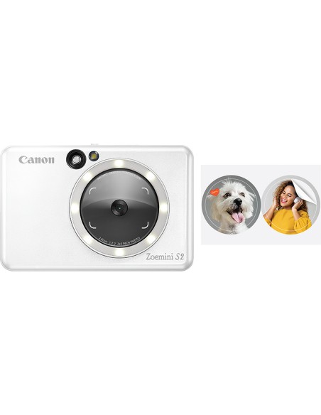 Canon Fotocamera istantanea a colori Zoemini S2, bianco perla
