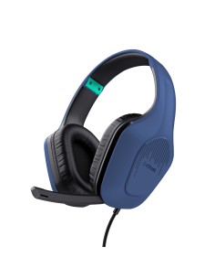 Trust GXT 415B Zirox Auricolare Cablato A Padiglione Giocare Blu