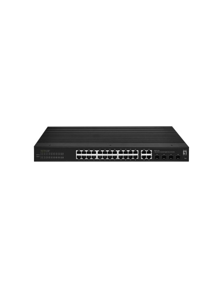 LevelOne IGS-2128 switch di rete Gestito L2 Gigabit Ethernet (10 100 1000) Nero