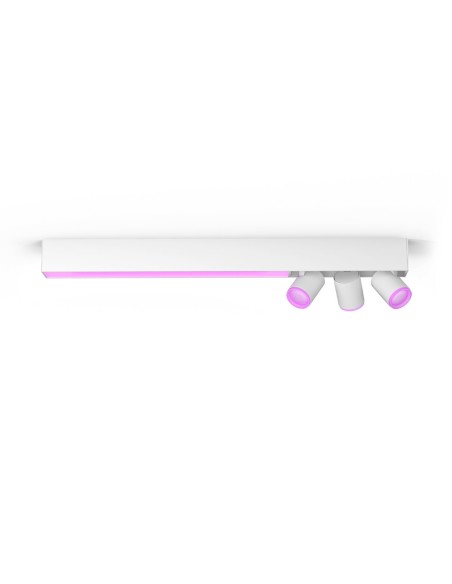 Philips Hue White and Color ambiance Centris Plafoniera Smart (3 punti luce GU10 + LED Integrato) Bianca in Alluminio