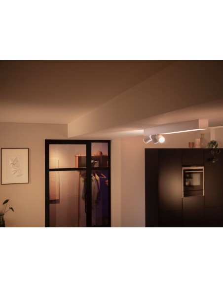 Philips Hue White and Color ambiance Centris Plafoniera Smart (3 punti luce GU10 + LED Integrato) Bianca in Alluminio