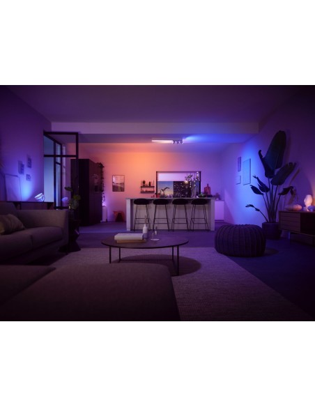 Philips Hue White and Color ambiance Centris Plafoniera Smart (3 punti luce GU10 + LED Integrato) Bianca in Alluminio