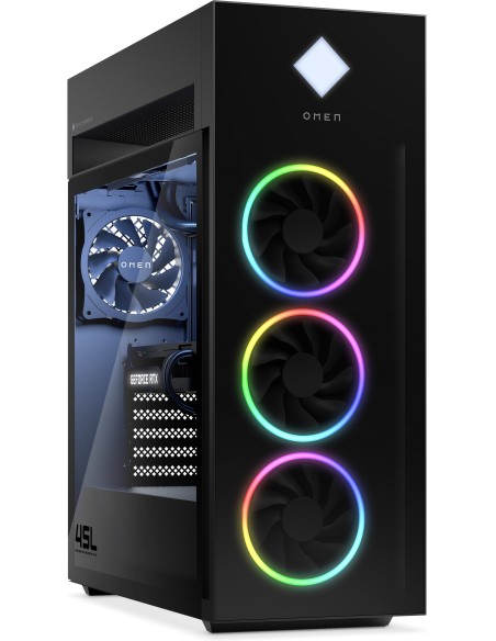 OMEN by HP GT22-2007nl Intel® Core™ i9 i9-14900K 64 GB DDR5-SDRAM 2 TB SSD NVIDIA GeForce RTX 4090 FreeDOS Tower PC Nero