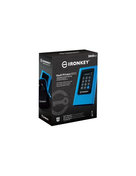 Kingston Technology IronKey 3840GB Vault Privacy 80 XTS-AES 256-bit SSD esterno crittografato