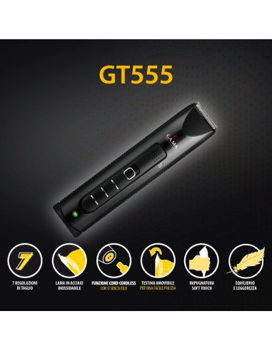 GA.MA GT555 CA Batteria 7 1,3 cm Nero