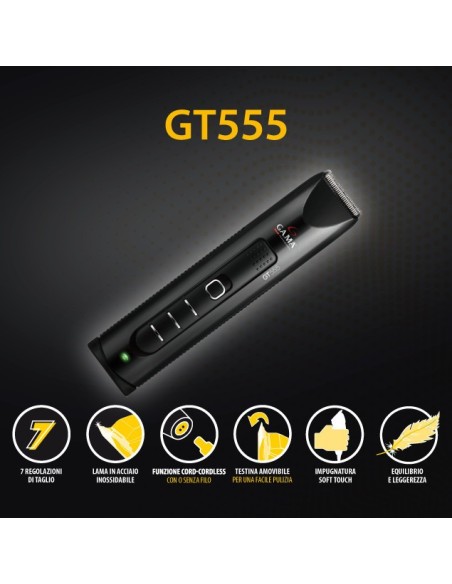 GA.MA GT555 CA Batteria 7 1,3 cm Nero