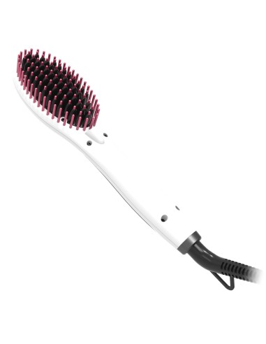 GA.MA Innova Mini Spazzola lisciante Caldo Nero, Magenta, Bianco 42 W 1,7 m