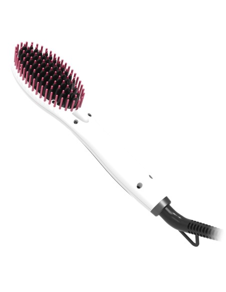GA.MA Innova Mini Spazzola lisciante Caldo Nero, Magenta, Bianco 42 W 1,7 m