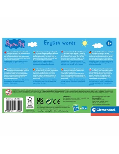 Clementoni Peppa Pig English Words Gioco da tavolo Apprendimento