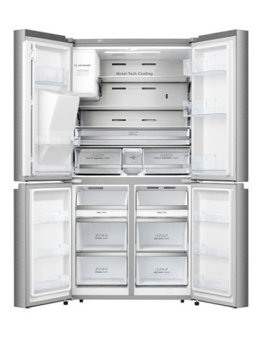 Hisense RQ760N4ASE frigorifero side-by-side Libera installazione 585 L G Argento