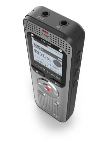 Philips Voice Tracer DVT2015 dittafono Memoria interna e scheda di memoria Argento