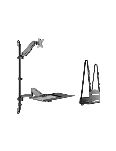 Equip 650170 base e supporto per PC workstation All-in-One 8 kg Nero 43,2 cm (17") 81,3 cm (32")