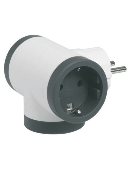 Legrand 694520 adattatore per presa di corrente Tipo F Nero, Bianco