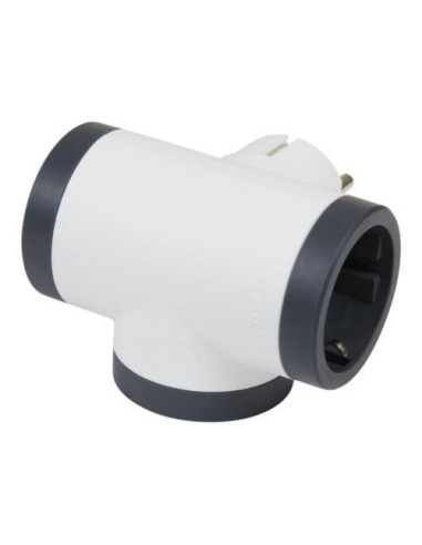 Legrand 694520 adattatore per presa di corrente Tipo F Nero, Bianco