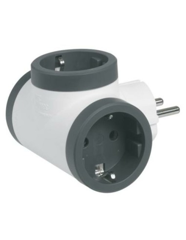 Legrand 694520 adattatore per presa di corrente Tipo F Nero, Bianco