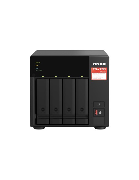 QNAP TS-473A + QSW-1105-5T Bundle Pack NAS Tower Collegamento ethernet LAN Nero V1500B