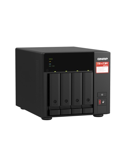QNAP TS-473A + QSW-1105-5T Bundle Pack NAS Tower Collegamento ethernet LAN Nero V1500B