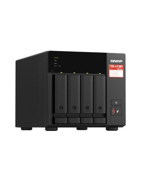 QNAP TS-473A + QSW-1105-5T Bundle Pack NAS Tower Collegamento ethernet LAN Nero V1500B