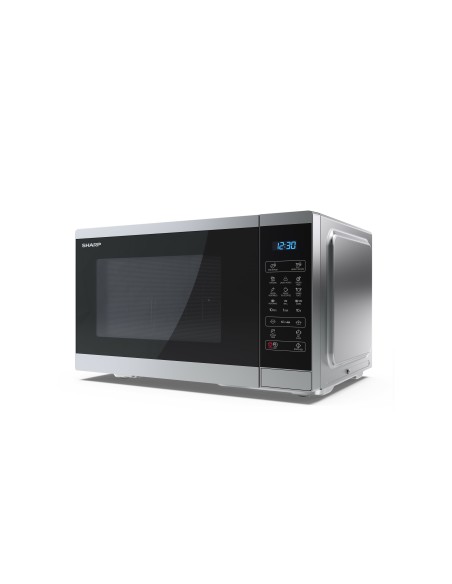 Sharp YC-MG252AE-S forno a microonde Superficie piana Microonde con grill 25 L 900 W Nero, Argento