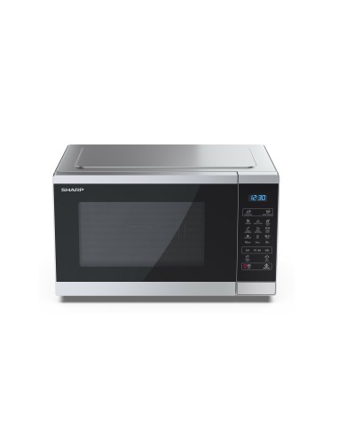Sharp YC-MG252AE-S forno a microonde Superficie piana Microonde con grill 25 L 900 W Nero, Argento