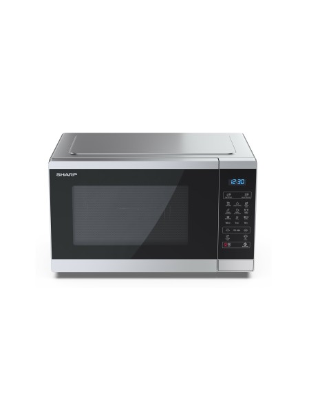 Sharp YC-MG252AE-S forno a microonde Superficie piana Microonde con grill 25 L 900 W Nero, Argento